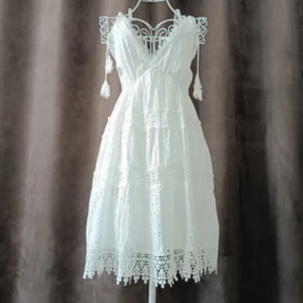 White Lace Summer Dress